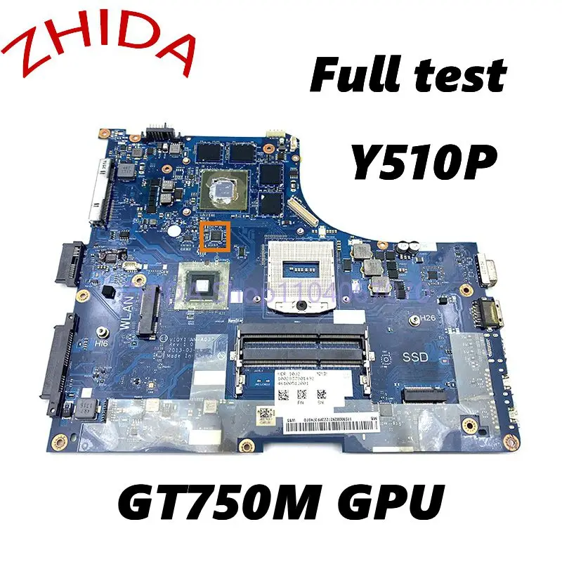 For Lenovo ideapad Y510P Main board GT750M GPU VIQY1 NM-A032 Laptop Motherboard full Tested