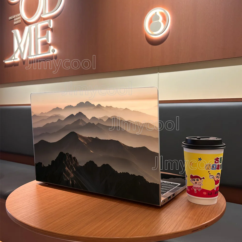 

2Piece Sunrise Mountains Chaoxia Cloud Sea Pattern Laptop Decal Case Universal Netbook Skin Sticker Laptop Stickers Waterproof