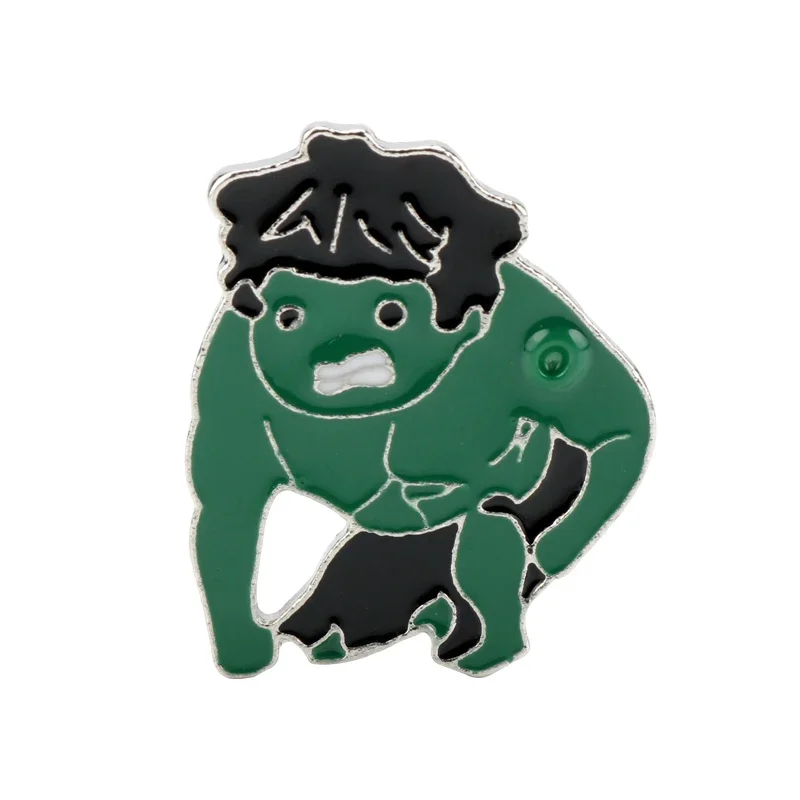 เข็มกลัดสะสมซูเปอร์ฮีโร่กัปตันมนุษย์ตราแมงมุมเข็มกลัดเคลือบโลหะ