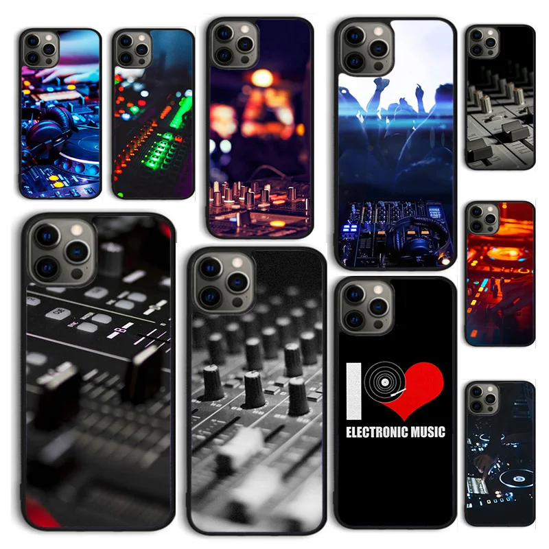 Autumu DJ Mixer Música Capa de telefone para iPhone 17 Air 16 16e 15 12 11 13 14 Pro Max Apple Plus Coque