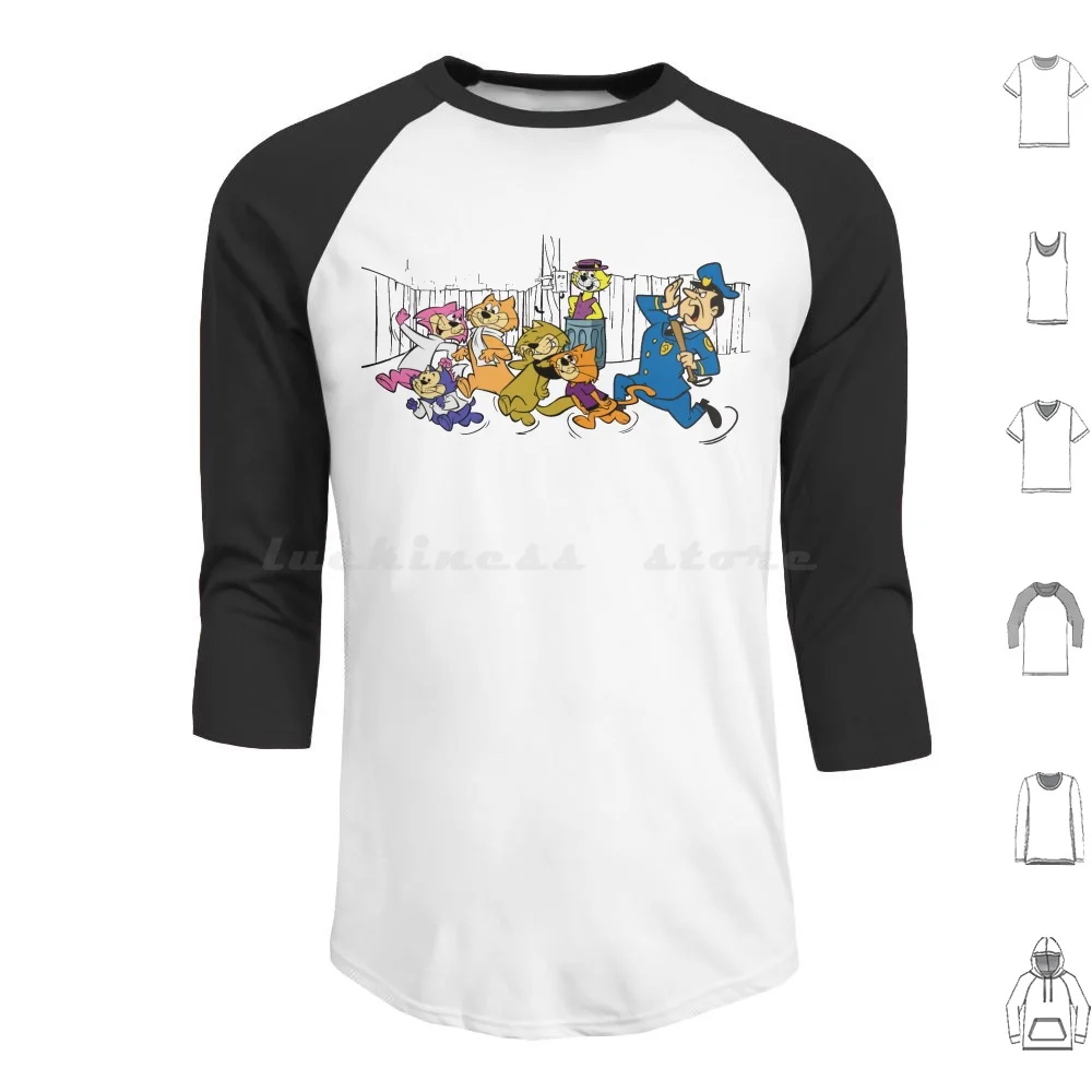 

Толстовки с рисунком кота, топ с длинными рукавами, топ с котом Don Gato, мультфильм Staurday, утренний мультфильм, офицер 60-х годов, Dibble Benny