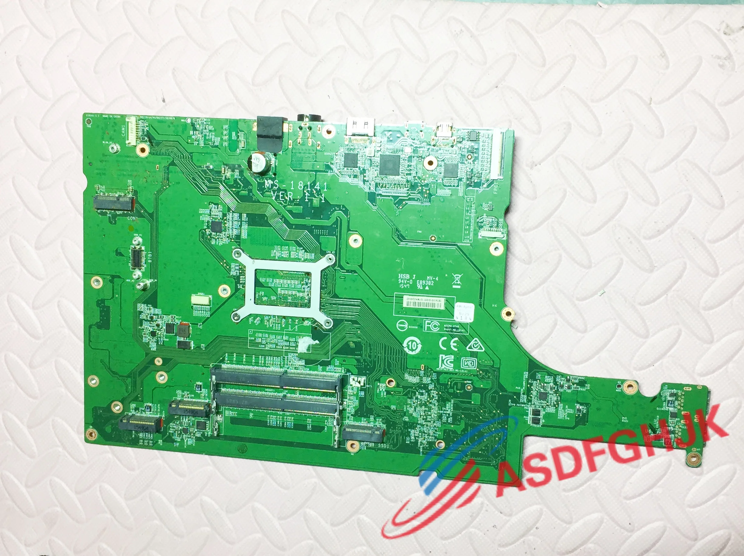 ms-18141 ver 1.1 FOR MSI GT80 GT80S GT82 LAPTOP MOTHERBOARD WITH I7-6TH CPU  test ok