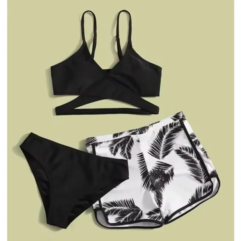 夏の大きい水着プラスサイズのタンキニセット女性水着ビーチウェアツーピース水着スポーツプール女性水着
