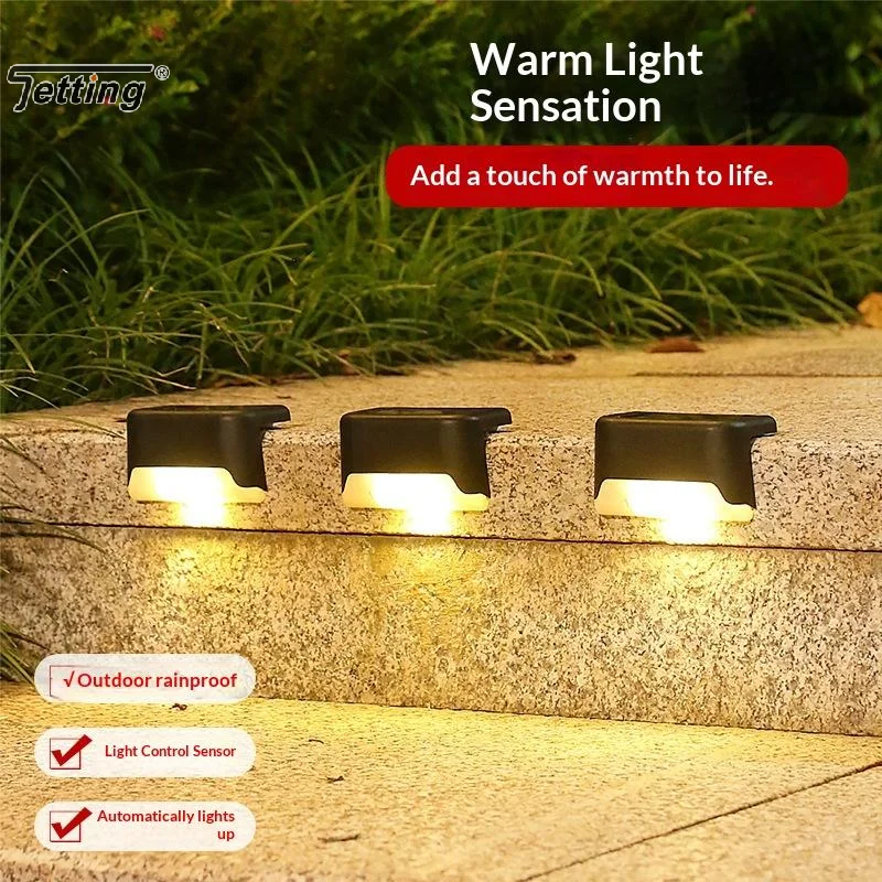 1/4Pcs LED Solar Deck Light Outdoor IP44 Waterproof Solar Power Garden Lamps For Railing Stairs Step Fence Yard Patio Pathway