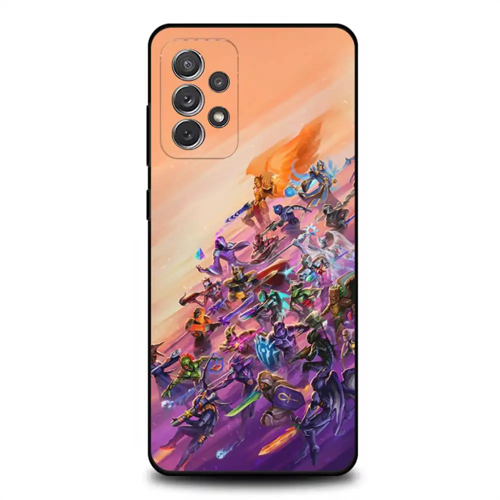 D-Dota-a 2 حافظة هاتف رائعة لهاتف سامسونج S 25,24,23,22,30,21,10,9,Ultra,Plus,Lite,FE,4,5G حافظة ناعمة سوداء