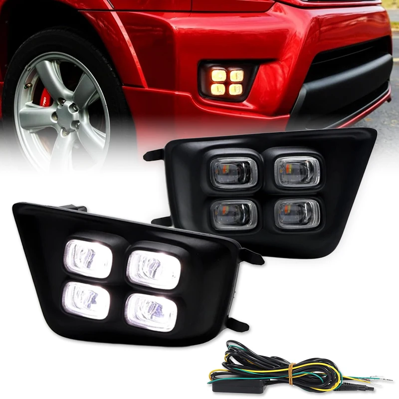 

2pcs Car DRL For Toyota Tacoma 2012 2013 2014 2015 LED Daytime Running Lights Daylight Turn Signal Driving Auto Styling Fog Lamp