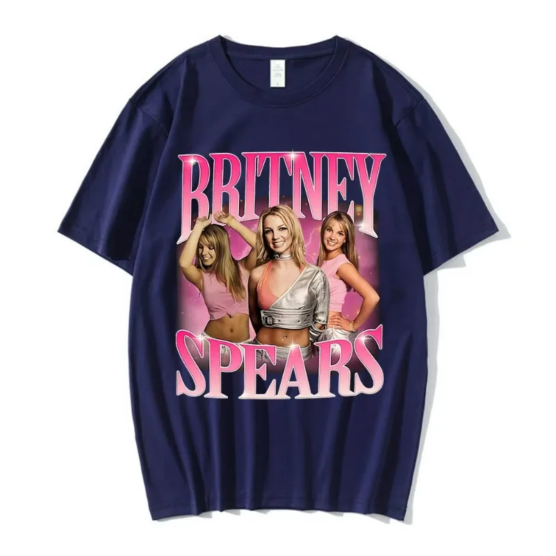 Fashion 90s Singer Britney Spears Beautiful Photo Graphic Print T-shirt Hip Hop Oversized T Shirt Harajuku Short Sleeve T Shirts