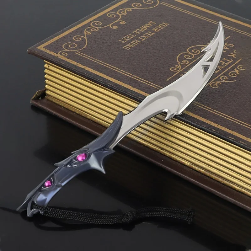 18 سنتيمتر/7.09in Valorant طبق الاصل لعبة الأجهزة الطرفية مفصلة السيف نموذج عرض مكتبي الحلي جمع هدية عيد ميلاد للبنين