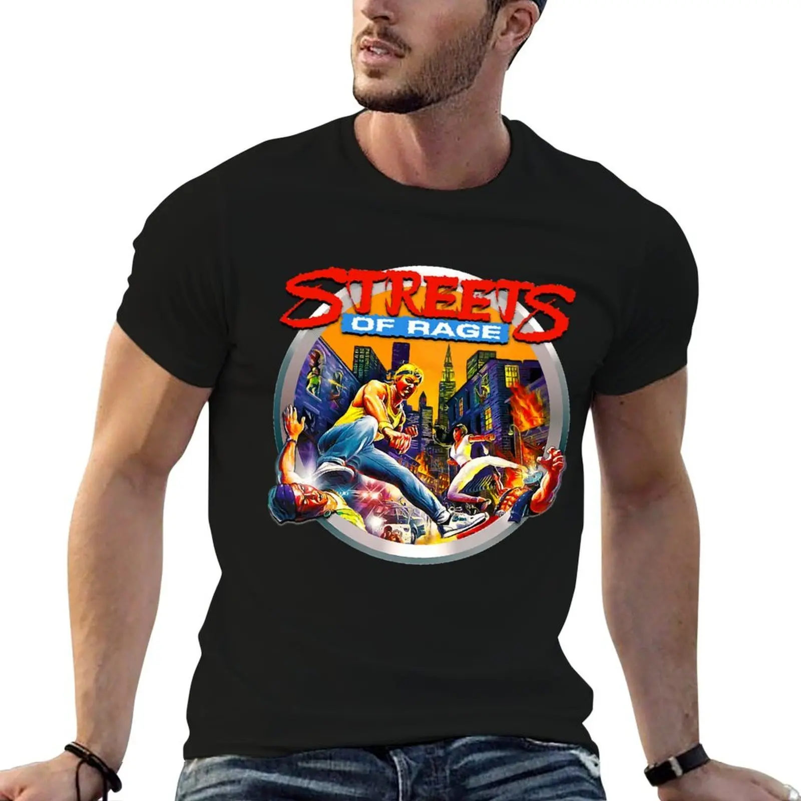 

Vintage Photograp Streets Of Rage Awesome For Music Fan T-Shirt cotton t shirts high quality cotton t shirts man 100% T-Shirt