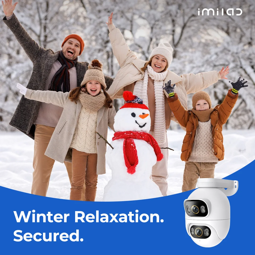 Original IMILAB Dual 2K WiFi Plug-in Spotlight Camera Security Surveillance Outdoor Wireless IP Camera with Motion Detection