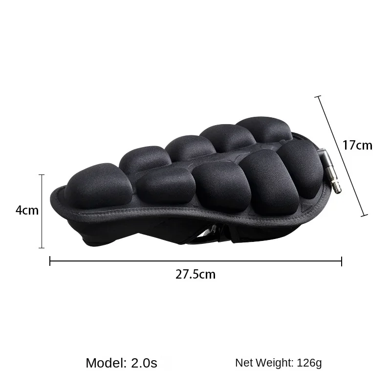 Bicycle Saddle 3D Soft Bike Seat Cover MTB Mountain Bike Thickene Inflatable Air Pad Cycling Breathable Cushion 3 Colors