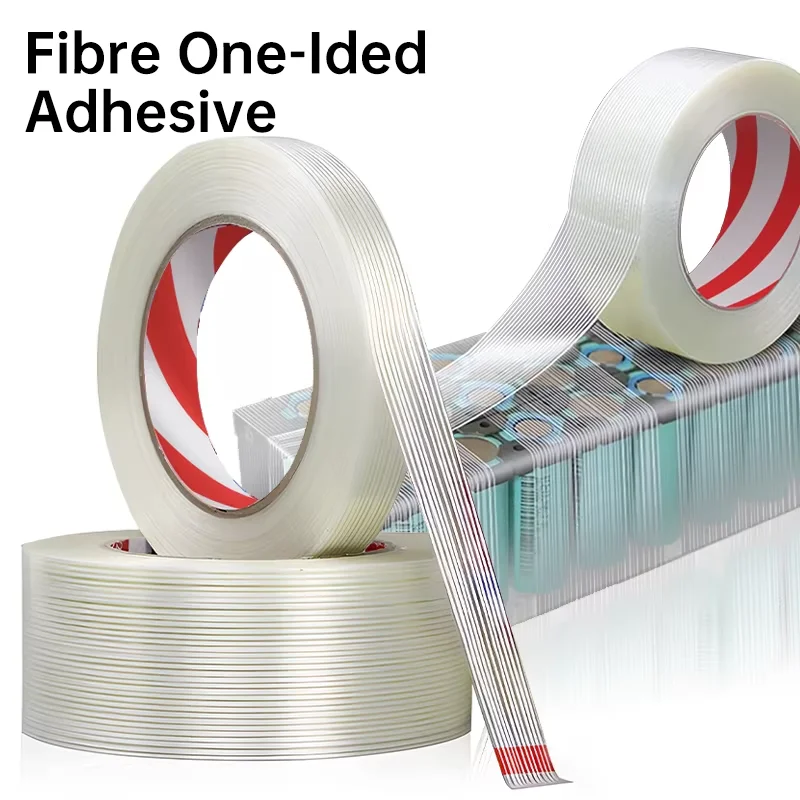 Transparent Filament Tape Strong Fiberglass Strapping Tape for Electrical Fixing, Sealing & Packaging