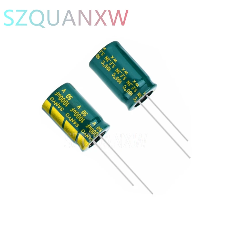 10PCS 50V1000UF  13x20mm 13*20mmhigh frequency low resistance power motherboard long life electrolytic capacitors