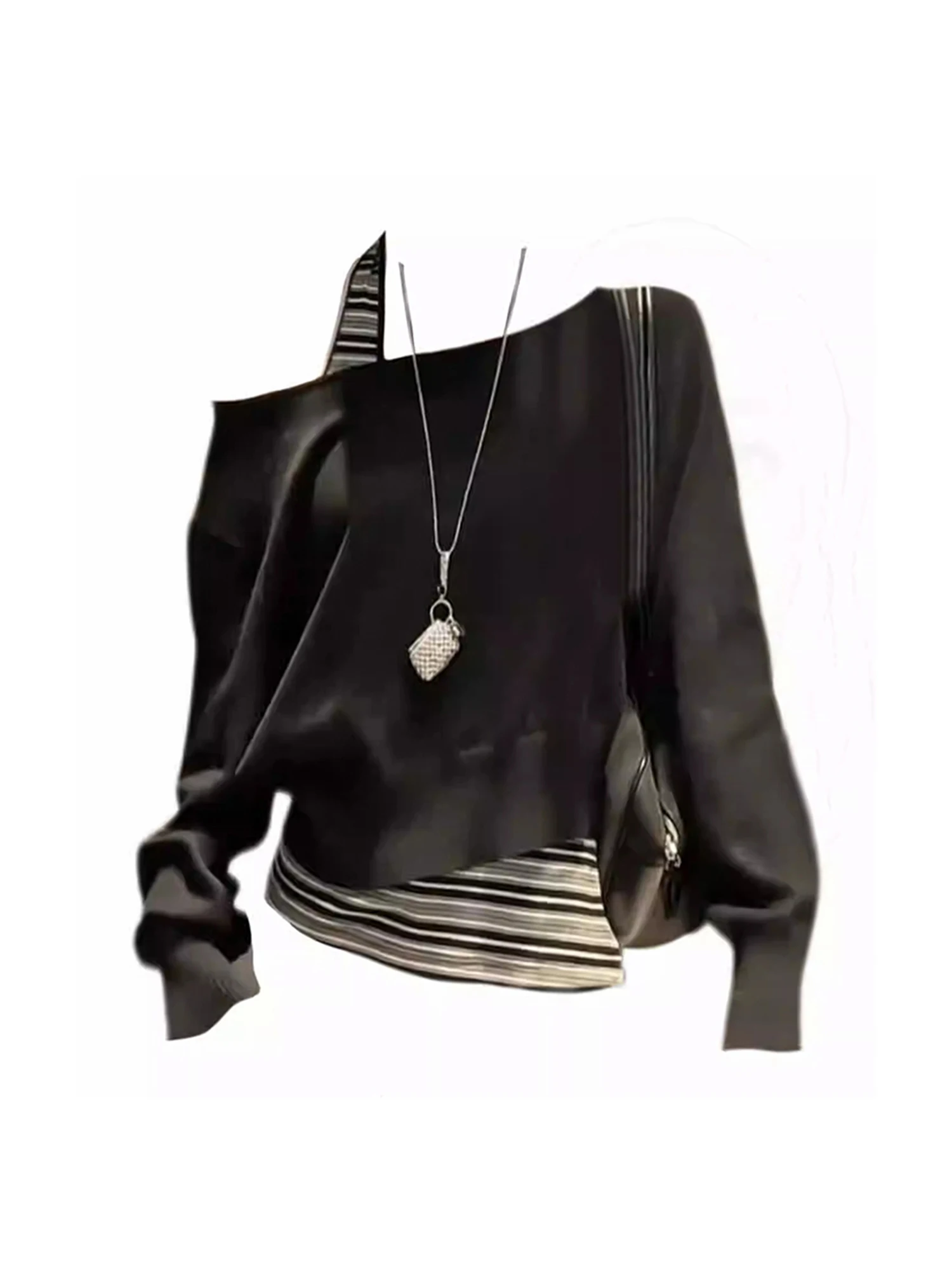 

Women T-shirt & Crop Top 2 Piece Set Y2k Gyaru Tee Top Vintage Aesthetic Long Sleeve T-shirts 2000s Fashion Clothes 2025 Autumn
