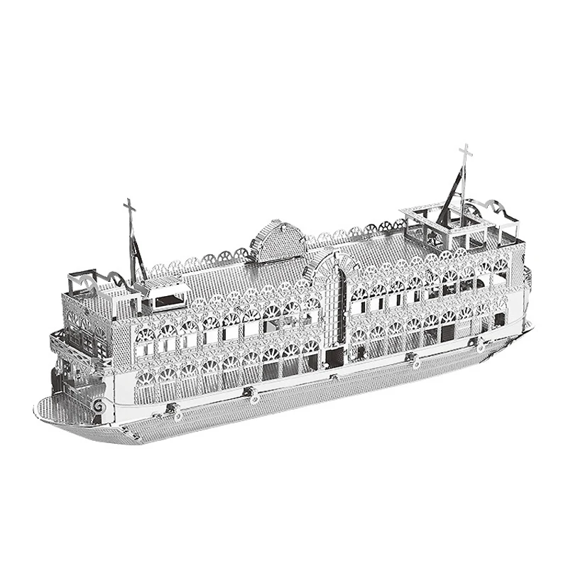 3D Metal Puzzle Hong Kong Bauhinia Cruise Line model KITS Assemble Jigsaw DIY Puzzle Gift Toys For Children