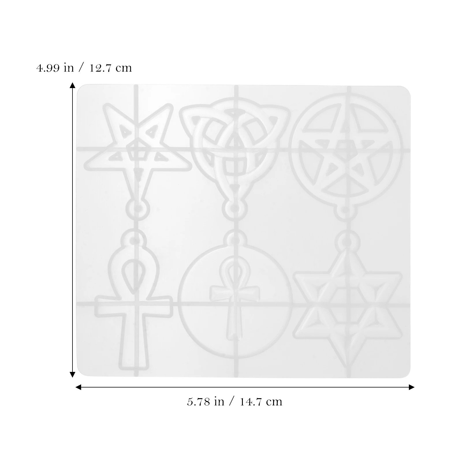 

Pentagram Jewelry Mold Casting Molds Jewellery Moulds for Crafts Epoxy Pendant Flexible