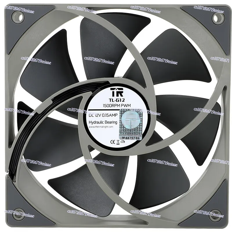 TL-G12 Chassis Cooling Fan 12cm 4 Pins PWM Temperature Control Computer Desktop Hydraulic Bearing