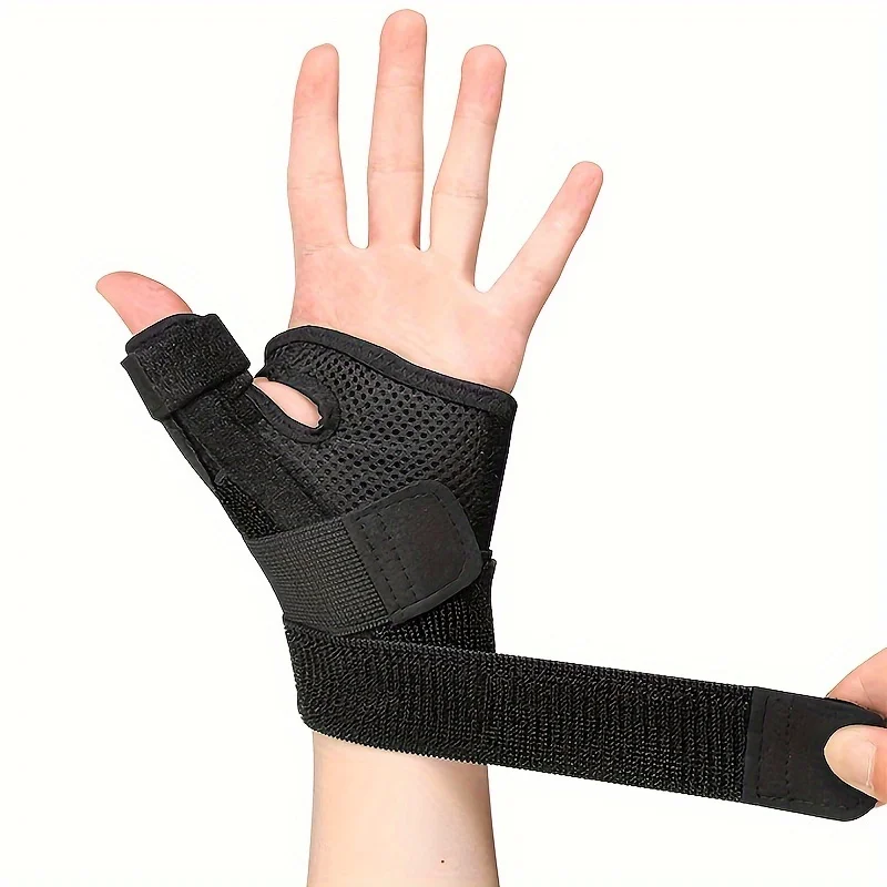 Férula de muñeca y pulgar de doble cara transpirable, para artritis, tendinitis, esguinces, soporte del túnel carpiano