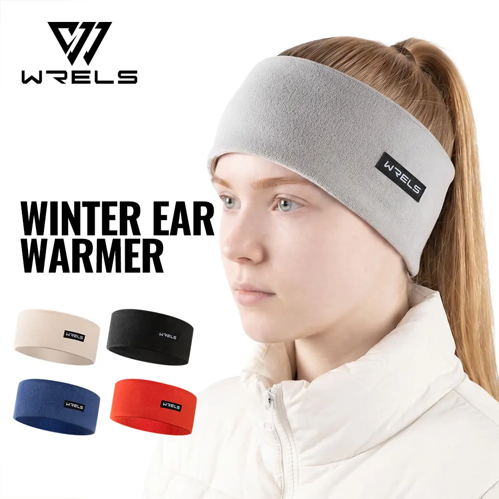 WRELS Cycling Ear Muff Anti-Cold Fleece Ear Warmer Headband Winter Outdoor Thermal Ear Covers Men Women Stretchy Ear Warmers
