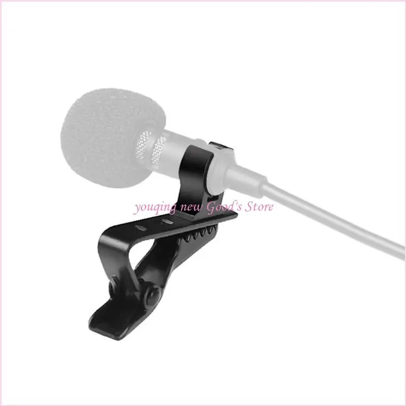 57QA Universal Mic Metal Clips Protable Lavalier Microphone Clip Lapel / Collar / Clothes Tie Microphones Holder Mount Clamp