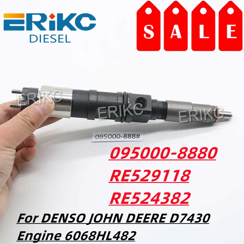 Diesel Injector 095000-8880 RE529118 RE524382 Auto Engine Parts Nozzle 095000-8881 For DENSO JOHN DEERE D7430 Engine 6068HL482