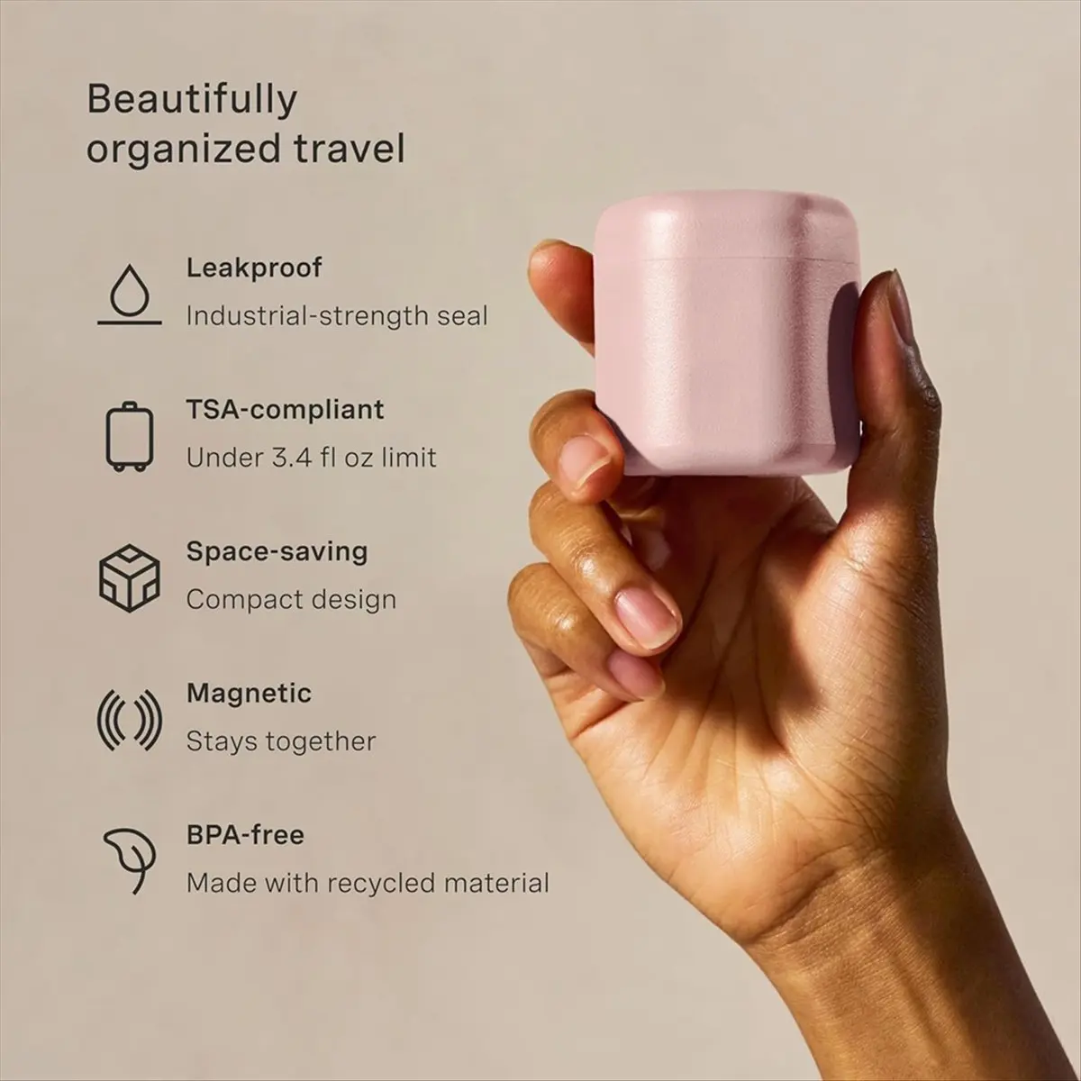 

3 шт., 1,32 унции, контейнеры для ухода за телом, набор капсул, магнитные контейнеры с крышками, все необходимое для переноски в путешествиях