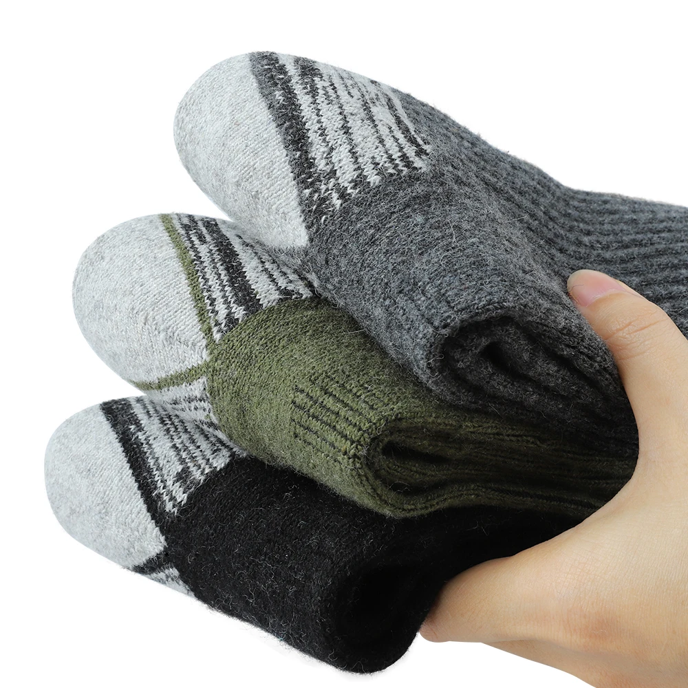 5 Pairs Men's Wool Socks Winte - Thermal Sock Wool 评论和价格