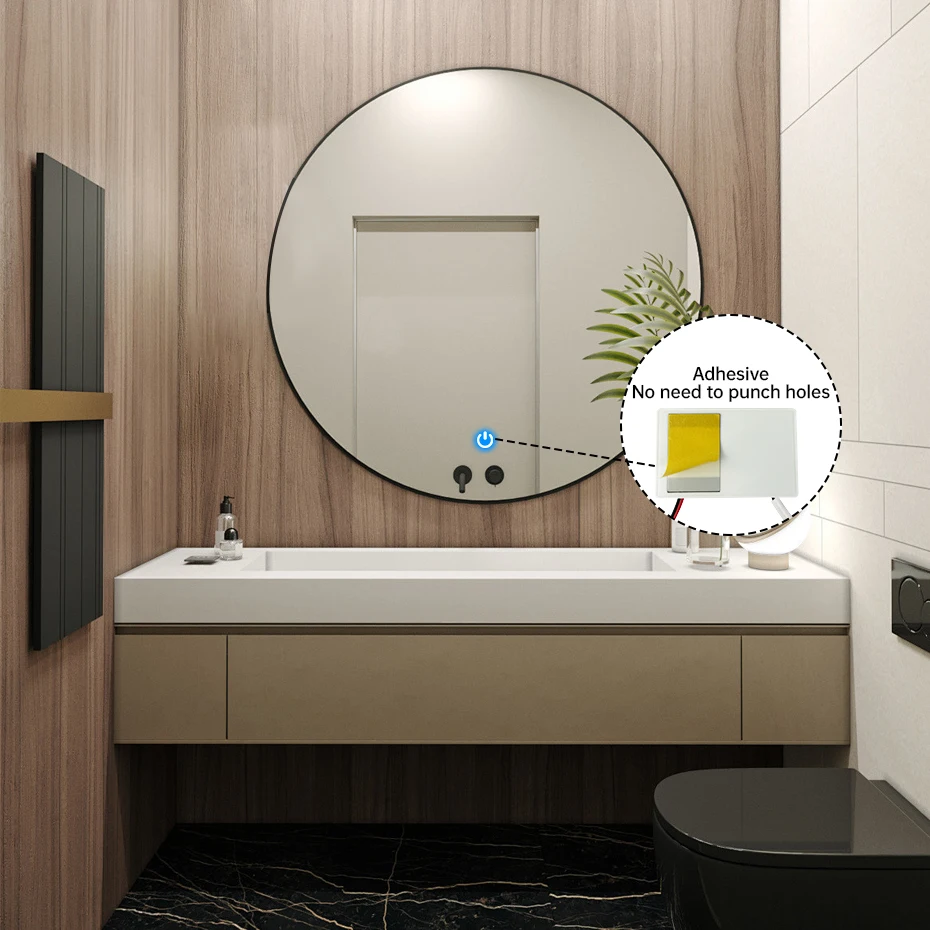 

12V 1A LED Dimmer Touch Sensor Switch Single Color/CCT Adjustable for Bathroom Mirror Light Backlight Decor Stepless Control