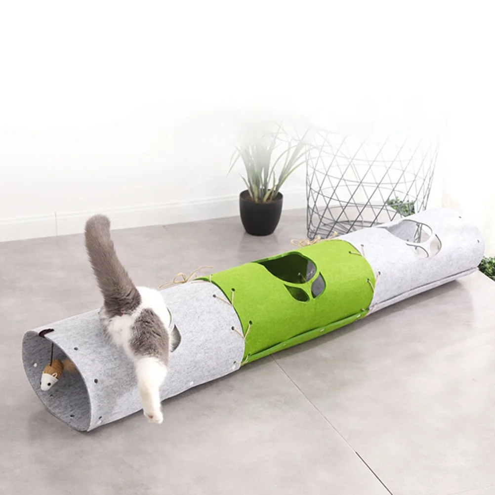 

1 Set 3Pcs Pet Cat tunnel Toys Comfortable Cat Tunnel Mats Cat Playthings