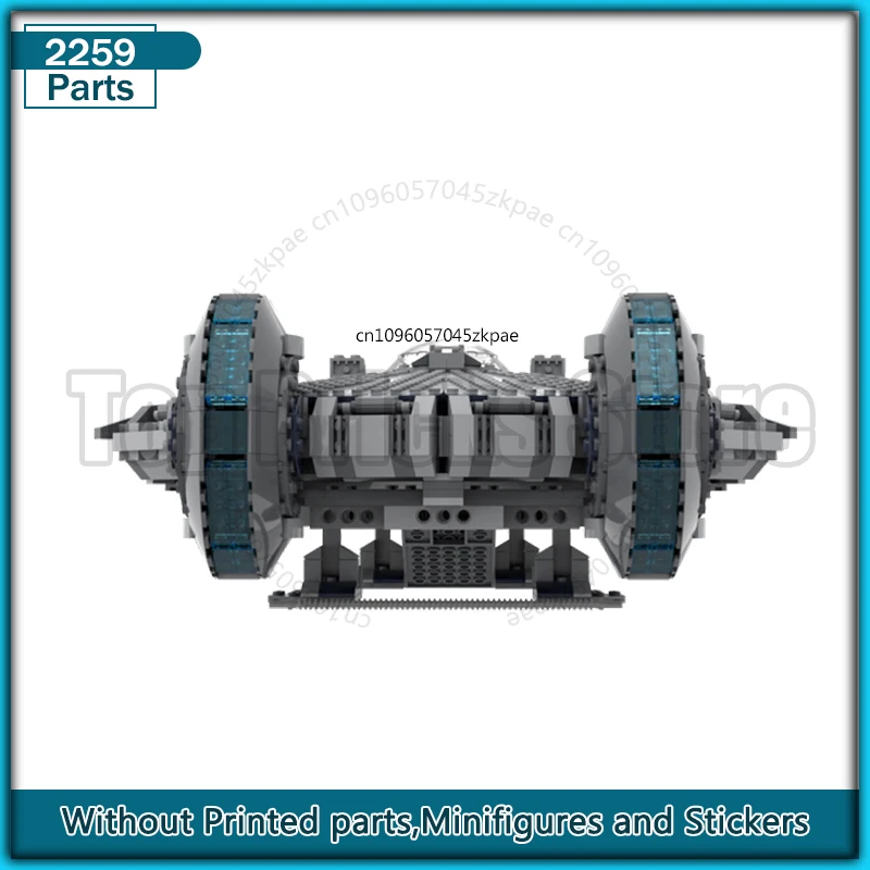 كروزر الفضاء فيلم YT-985 MOC بنة الطائرات نقل التكنولوجيا الطوب نموذج لتقوم بها بنفسك الجمعية عرض جمع اللعب #2