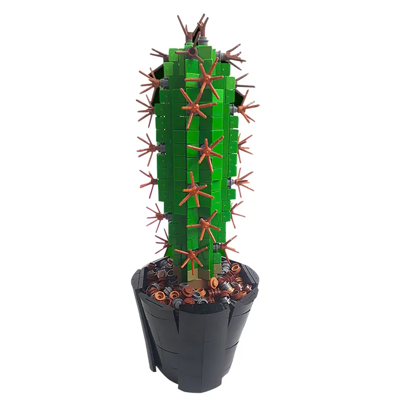 

Строительные блоки MOC-118883 Cactus, серия идеи, пустынное растение в горшке, настольное украшение, маленькие частицы, Сборная модель, детские игрушки