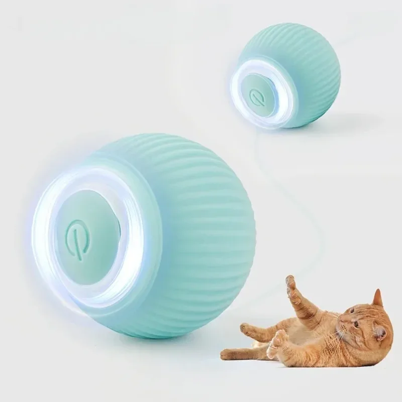 Cats Toys Electric Ball Things for Cats Automatic Rolling Pet Interactive Products Home Accessories Toy Stuff Supplies Garden