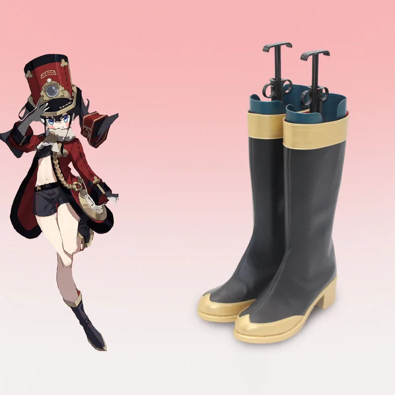 Spel Honkai Star Rail Pom Pom Cosplay Schoenen Pu Lederen Schoenen Halloween Party Boots Anime Rollenspel Rekwisieten Op Maat Gemaakte Vrouwen Mannen