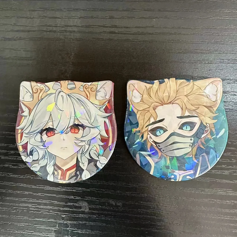 Identity Ⅴ Anime Figure Joseph Desaulniers Ithaqua Alva Lorenz Cosplay Metal Laser Badge Exquisite Decor Pins Toy Christmas Gift