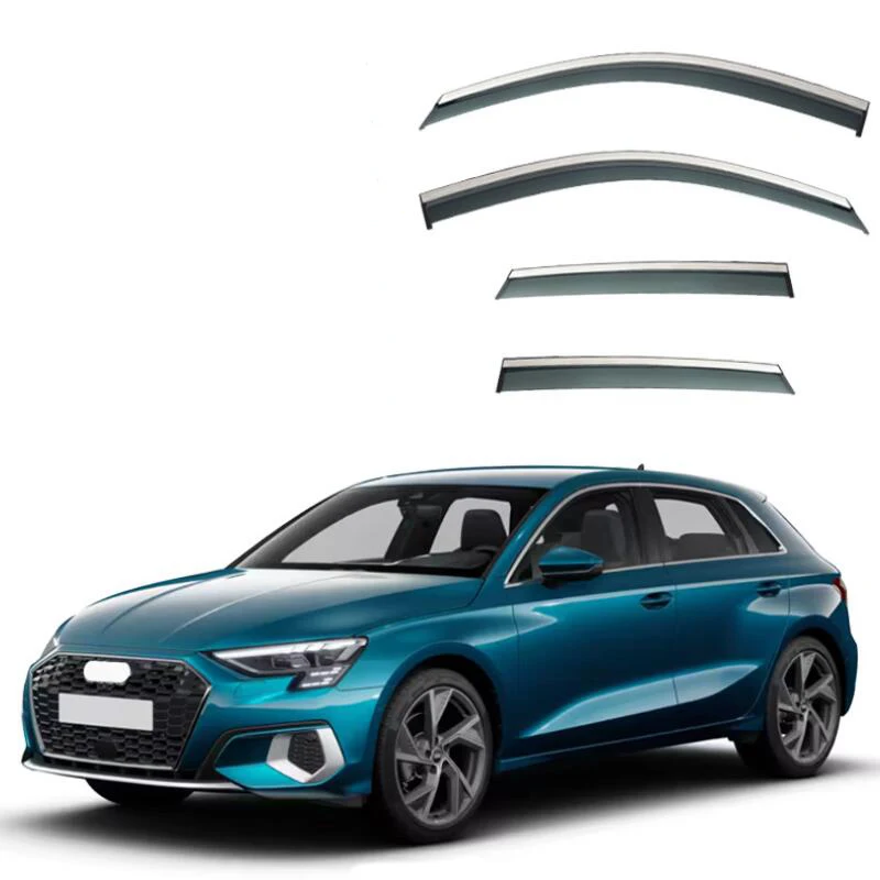 Window Visor Side Window Deflector Weather Shields For Audi A3 Hatchback Sportback 2003 2004 2005 2006 2007 2008 2009 2010-2024