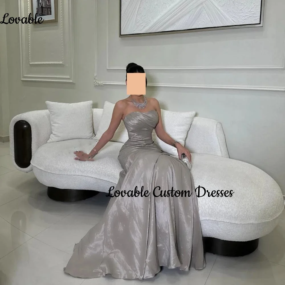

Customized فساتين سهرة Mermaid Strapless Floor-Length Ruffle Elegant Party Dresses For Women 2025 Sleeveless Lining Zipper Up