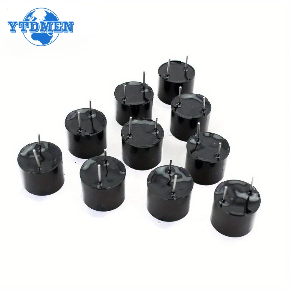 10PCS 5V Active Buzzer Magnetic Long Continous Beep Tone Alarm Ringer 12x9.5mm Mini Active Piezo Buzzers, for Arduino