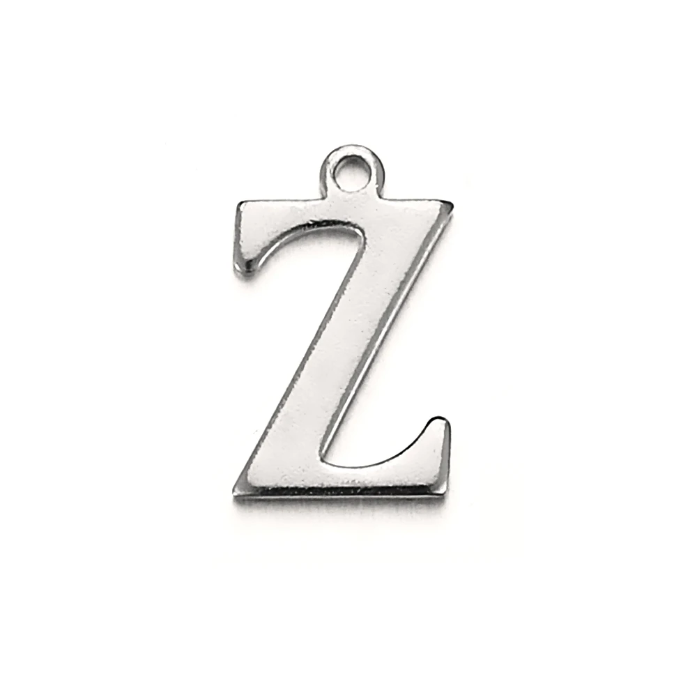 20 stks Rvs Letter Charm Initial Charms Enkele Alfabet Kralen Hangers voor Ketting Sieraden Maken DIY Groothandel - afbeelding 1