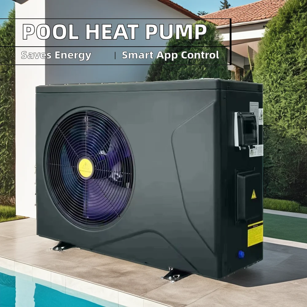 Electric Outdoor Hotel French 4-28KW R410A Mini DC Inverter Titanium Heat Exchanger Heat Pump Swimming Pool Water Heater