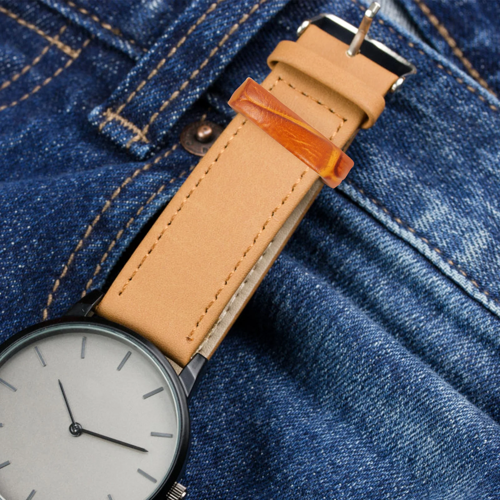 

20 Pcs Smooth Surface Good Texture Detachable Watch Rings Strap Loops Replacement Parts Comfortable Wear