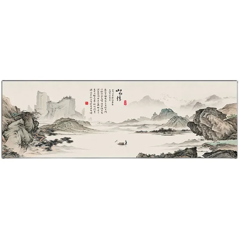 

Sofa, background, wall decoration, new Chinese style, living room, Chinese painting, atmosphere, office, landscape