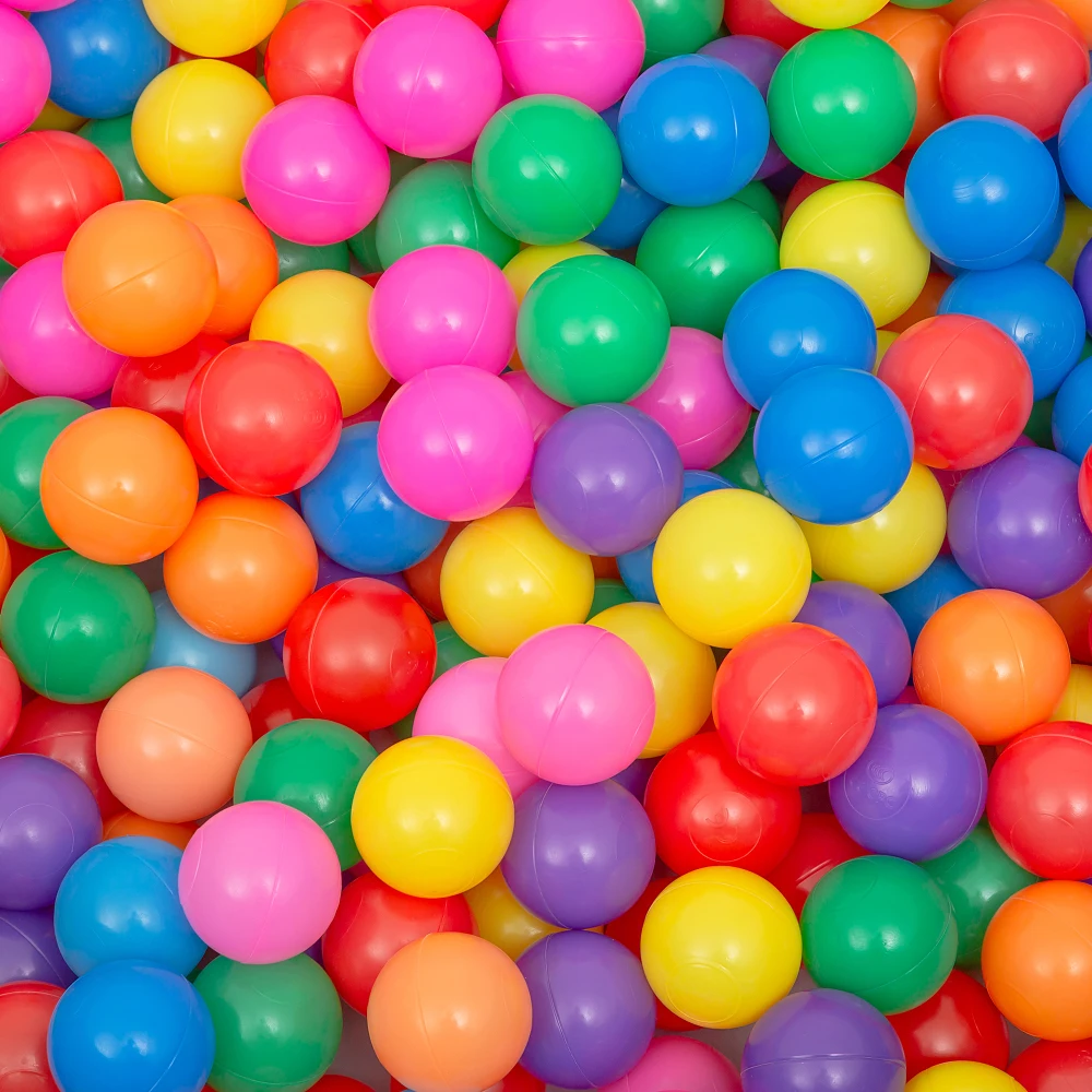 

Ball Pit Balls 500pcs: BPA/Phthalate Free Safe Crushproof Lightweight for Kids Toddlers Rainbow
