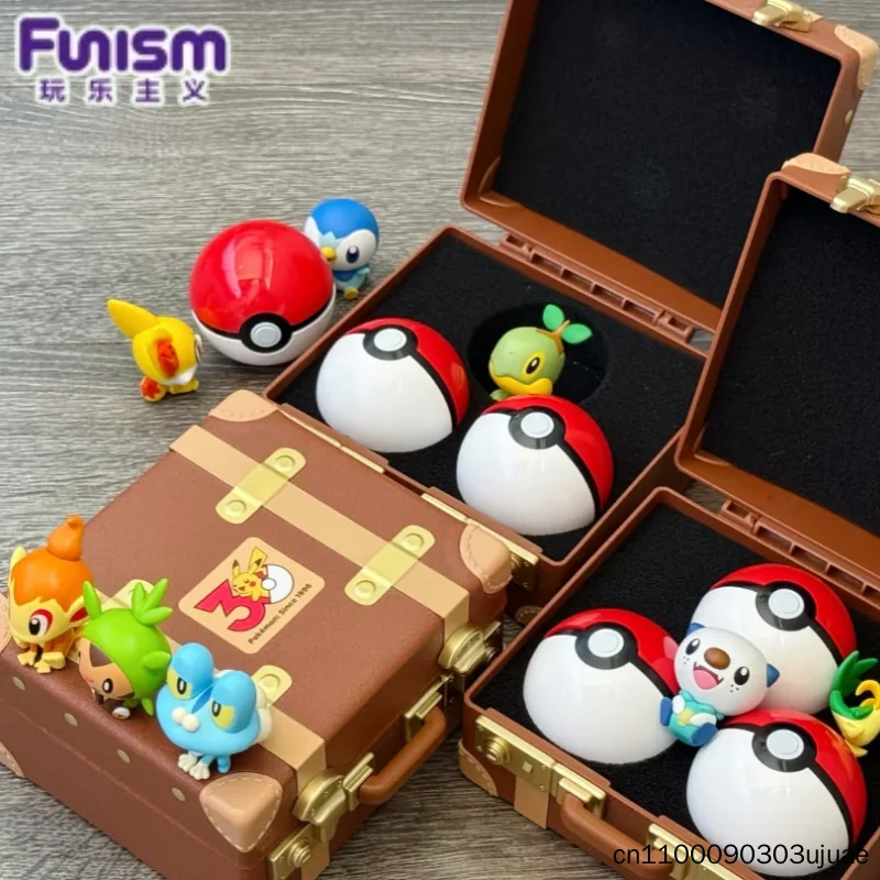 funism-pokemon-30th-anniversary-blind-box-figure-starter-pokemon-poke-ball-collectible-desktop-ornament-for-fans-collection