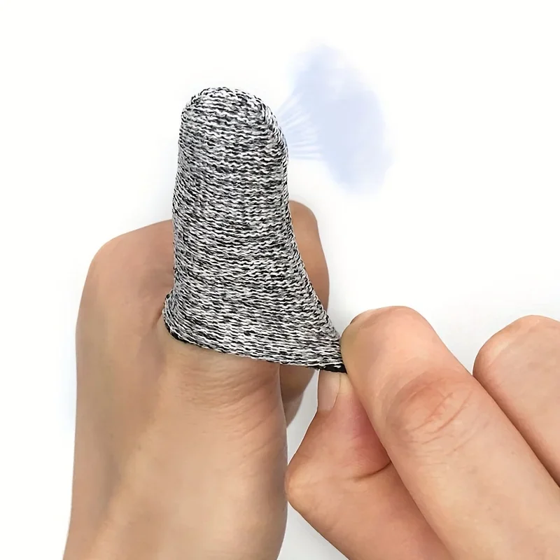 مقاومة للاهتراء 10 قطعة غطاء للأصابع حامي 5-مستوى عالية الأداء في الهواء الطلق العمل قطع مقاومة الألياف قفازات الاصبع في المطبخ