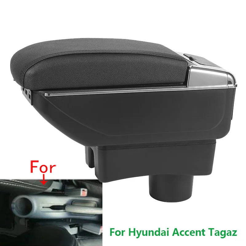 For Hyundai Accent Tagaz Armrest For Hyundai Accent Car Armrest box Interior Parts details Center Storage box Car Accessories