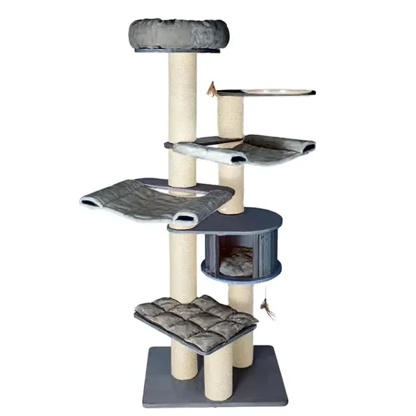 

Relipet Trendy Cat Tree Tower Pet Play House With Scratches Cat Tree