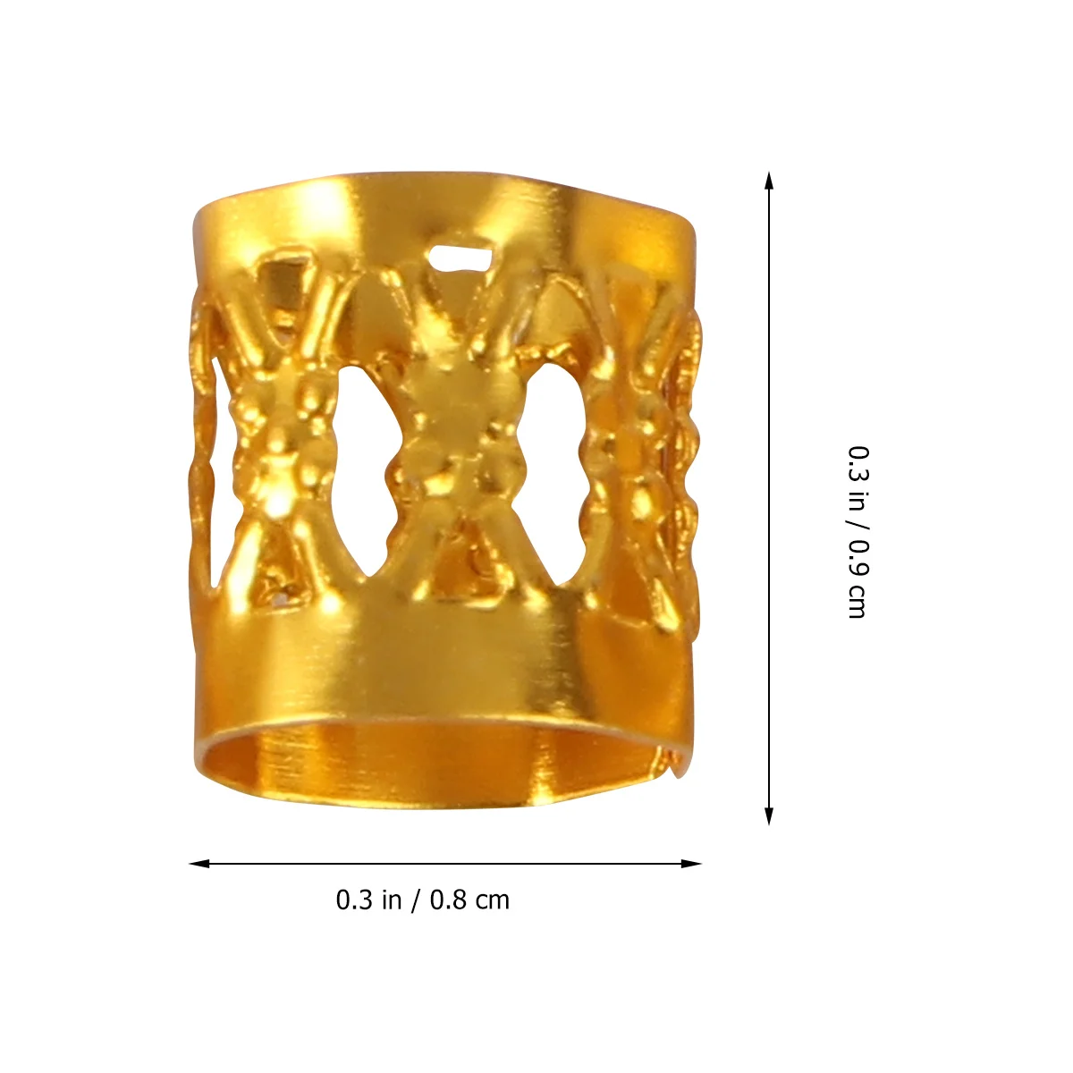 200 قطعة من الأصفاد المعدنية ذات الصنعة الدقيقة المجوفة وخفيفة الوزن وإكسسوارات الشعر المزخرفة وأصفاد الشعر الذهبية والفضية #5