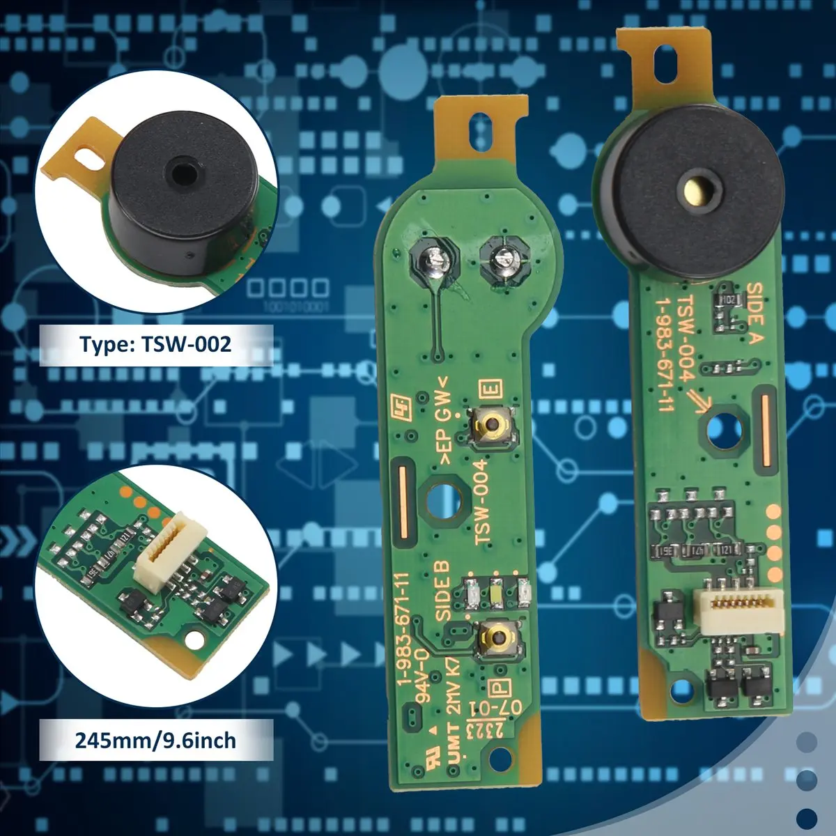 CANING- ON Off Power Eject Button Switch Board com substituição de cabo para PS4 Slim CUH-21A & CUH-21B CUH-2115 TSW-003/002/004