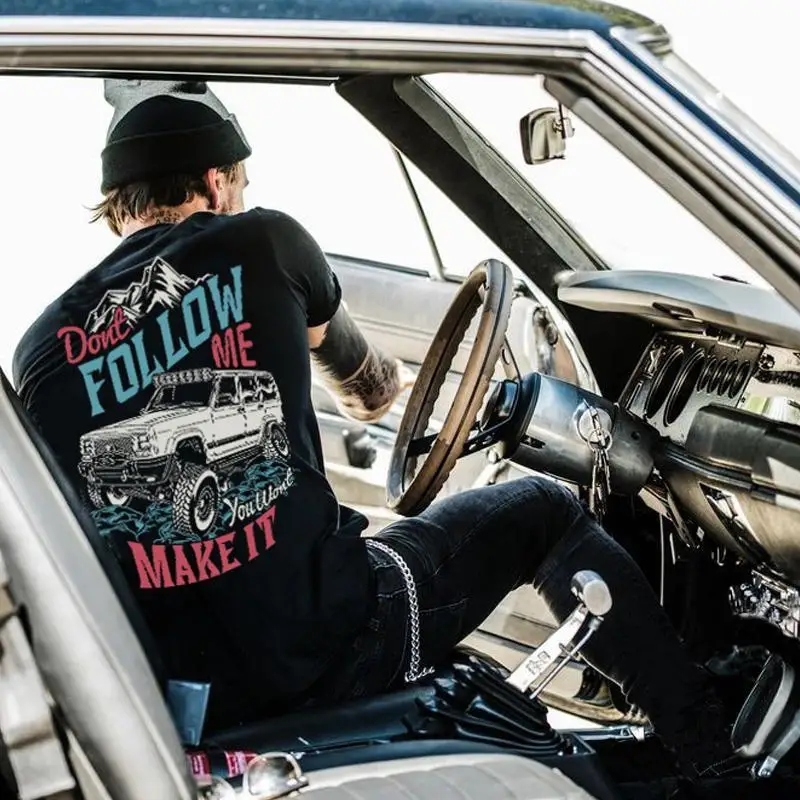 

Новая модная футболка унисекс с графическим принтом для активного отдыха и внедорожных видов спорта, высококачественная, свободного кроя, с коротким рукавом и круглым вырезом