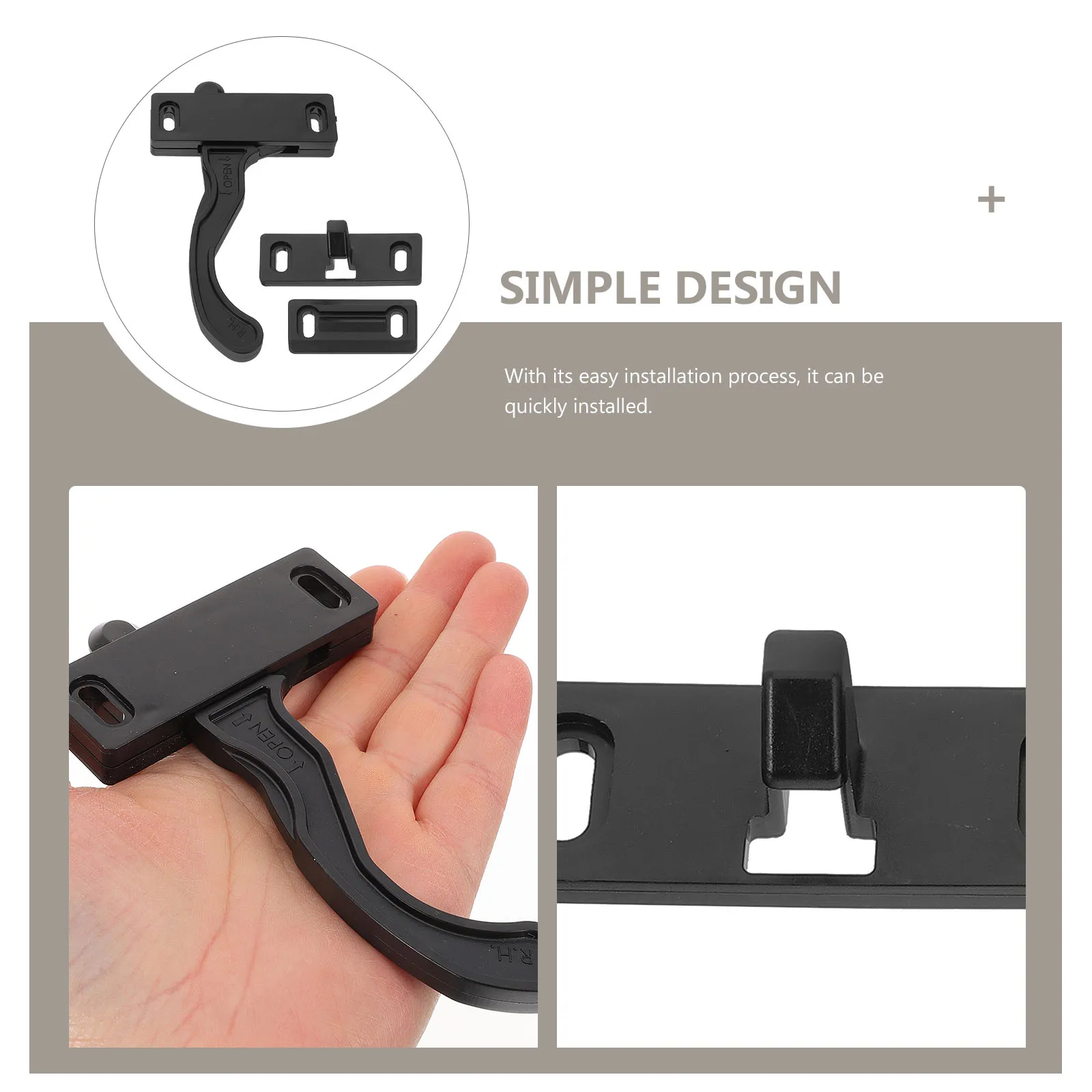 

Rv Screen Door Latch Alloy Handle Easy Install Security Lock Camper Trailers Rust Resistant